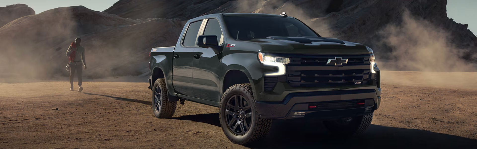 2026 Chevrolet Silverado 1500 pickup truck on rugged terrain